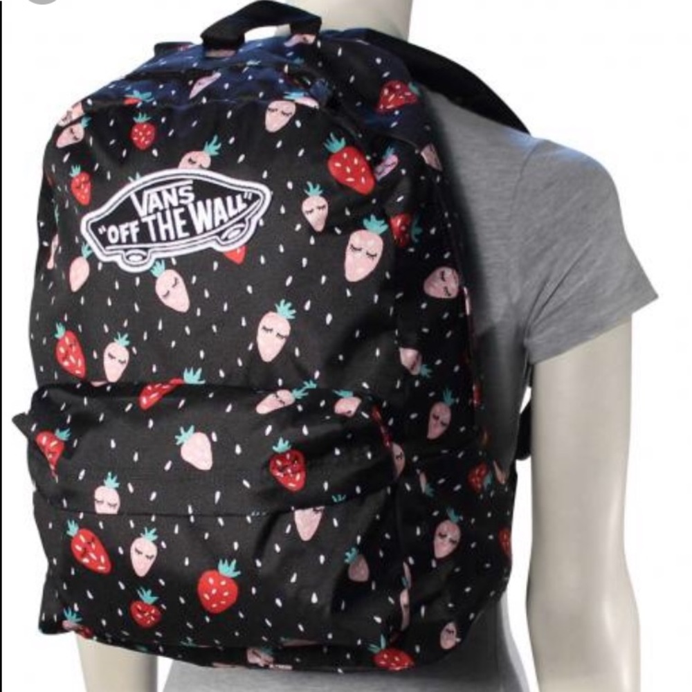 Vans flirt berry black backpack GUC